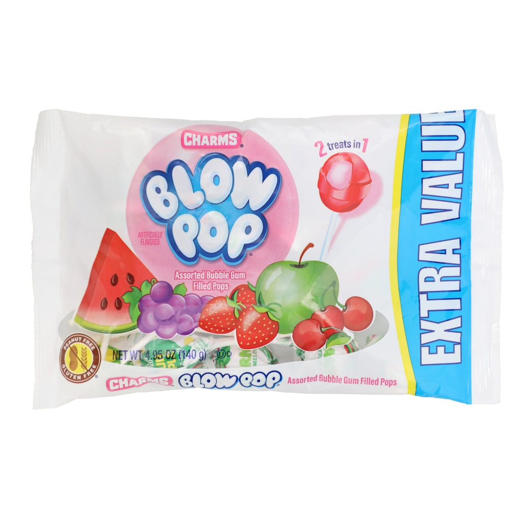 Charms Blow Pops Assorted Bubble Gum Flavored Candy, 1-ct.