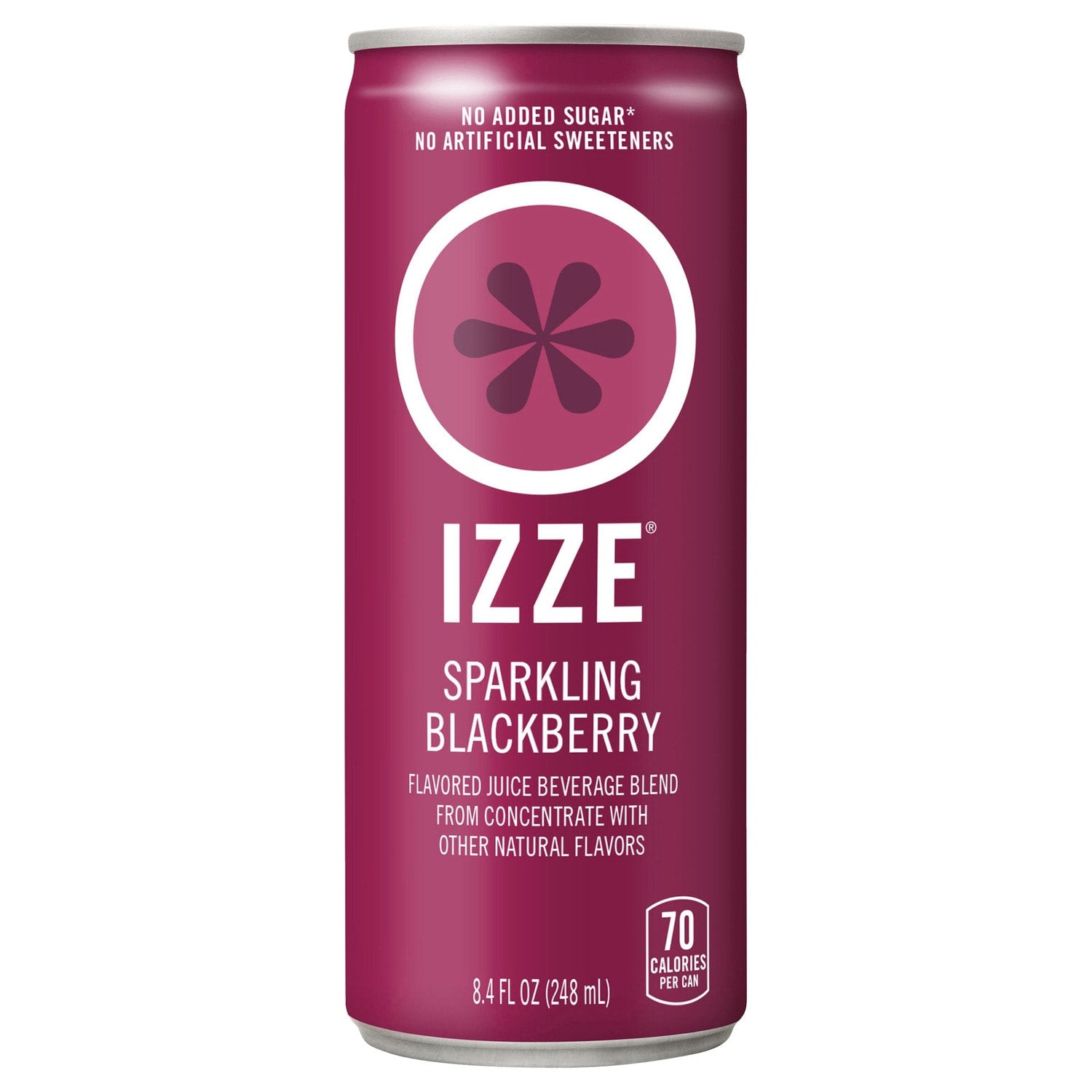 Izze Sparkling Juice Beverage Blackberry, 8.4 fl oz. Can