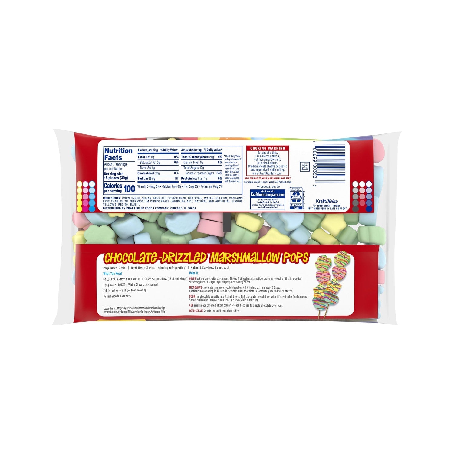 Jet-Puffed Lucky Charms Shaped Magically Delicious Marshmallows, 7-oz. Bag