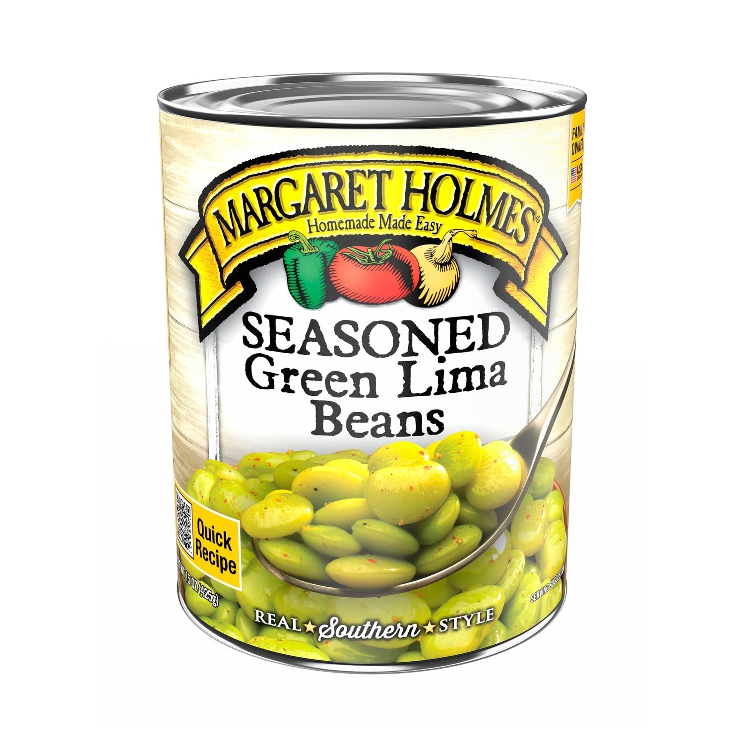 Margaret Holmes Seasoned Green Lima Beans, 1-ct.