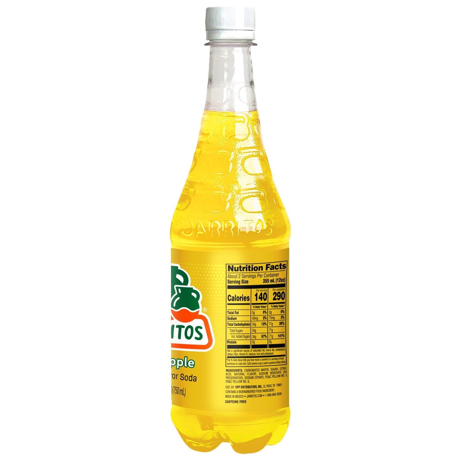 Jarrito's Pineapple Soda, 25.4-oz.