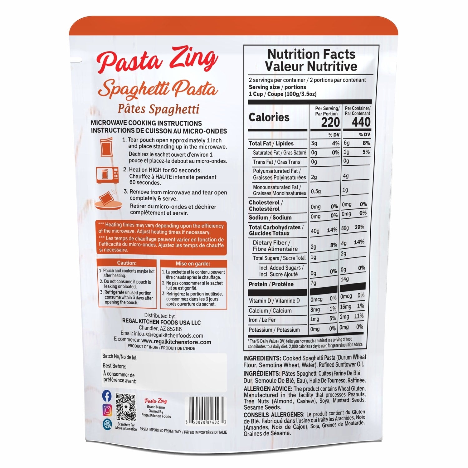 Pasta Zing Spaghetti Pasta, 1-ct.