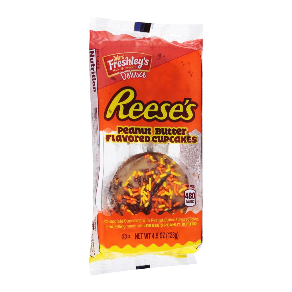 Mrs. Freshley's Deluxe Reese's Peanut Butter Flavored Cupcake, 1-ct.