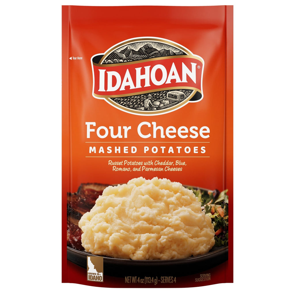Idahoan Four Cheese Instant Mashed Potatoes, 4 oz.