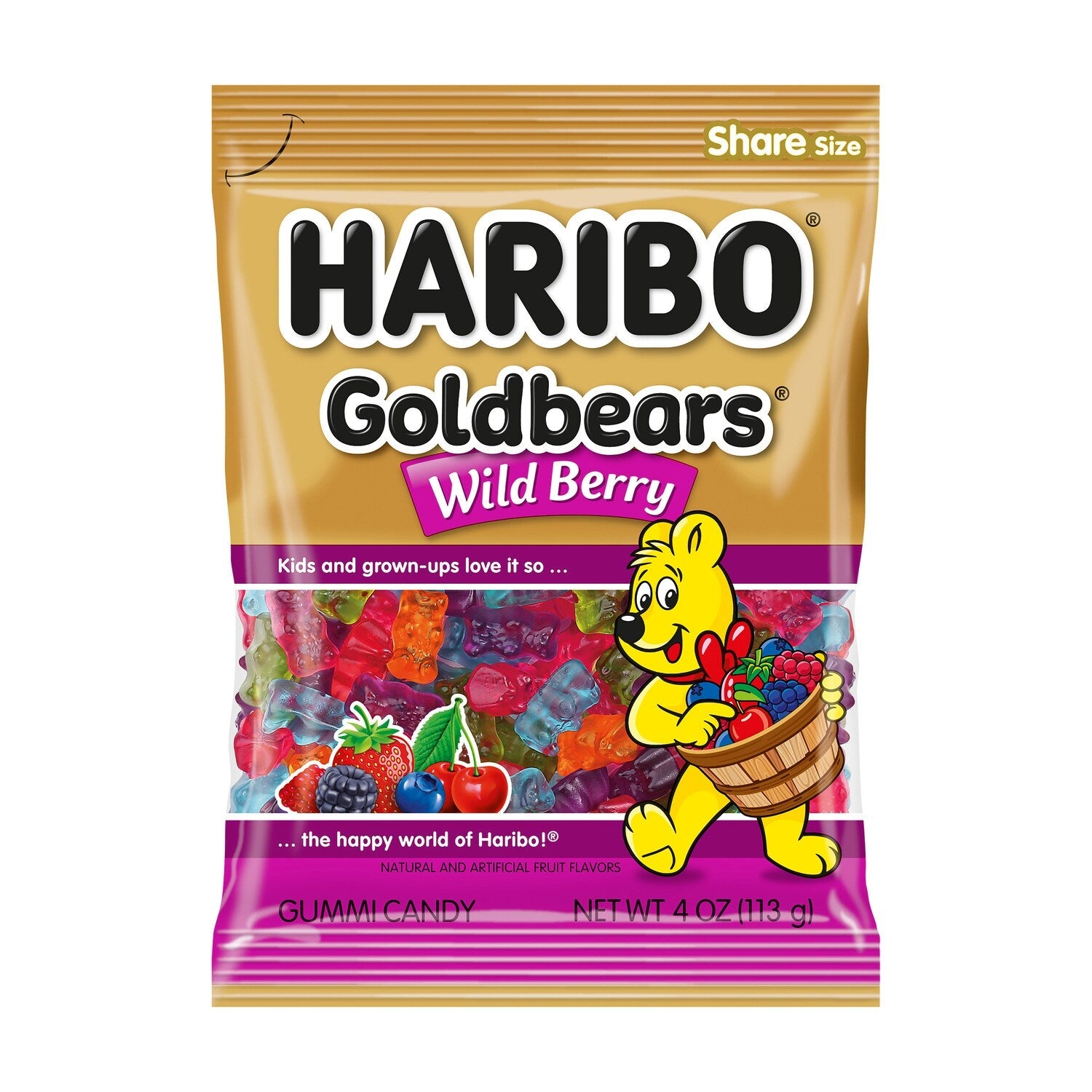 Haribo Wild Berry Goldbears, 4 oz. Bag
