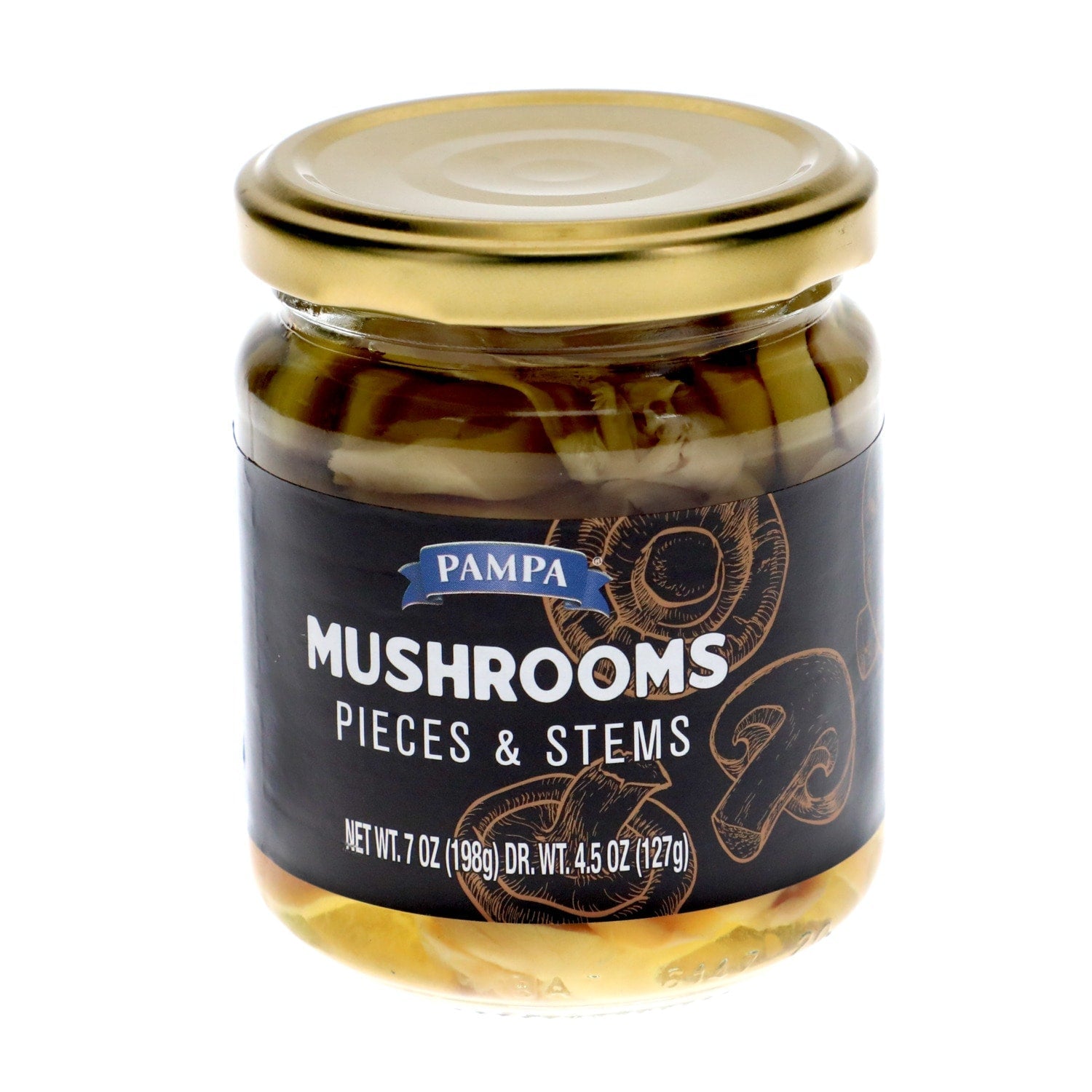 Pampa Mushroom Pieces and Stems, 4.5-oz.
