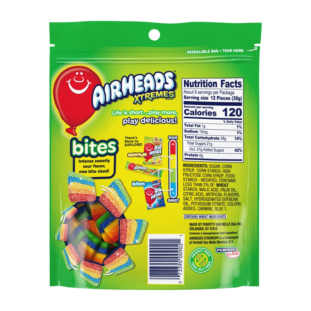 Airheads Xteme Rainbow Berry Bites, 9 oz. Bag