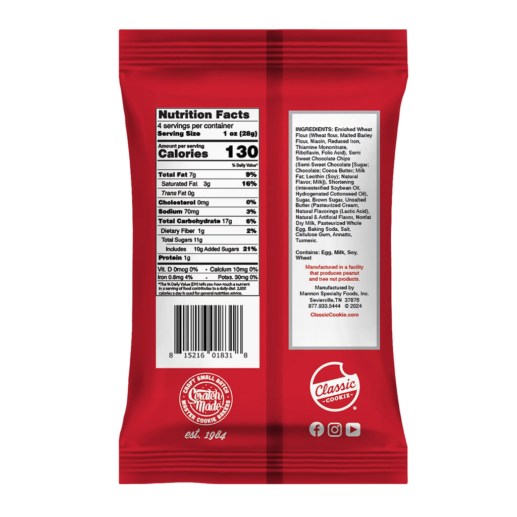 Classic Cookies Mini Cookies - Chocolate Chip, 4-oz. Bags