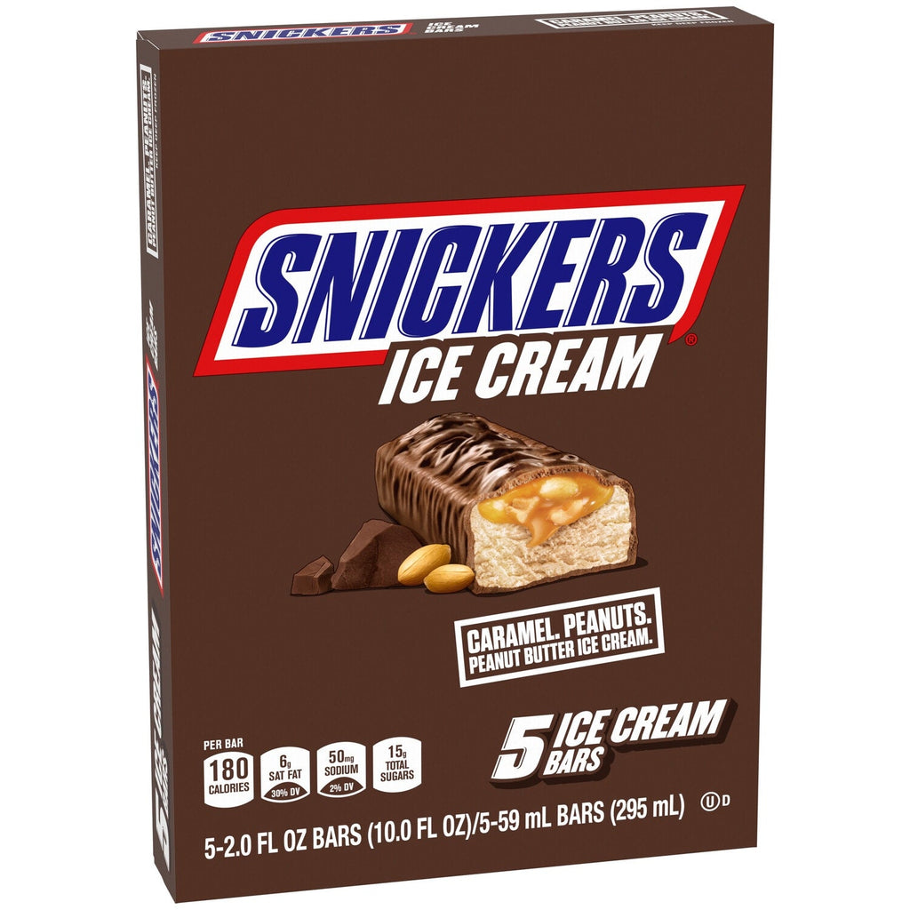Snickers Peanut Butter Ice Cream, 5-pc Pack.