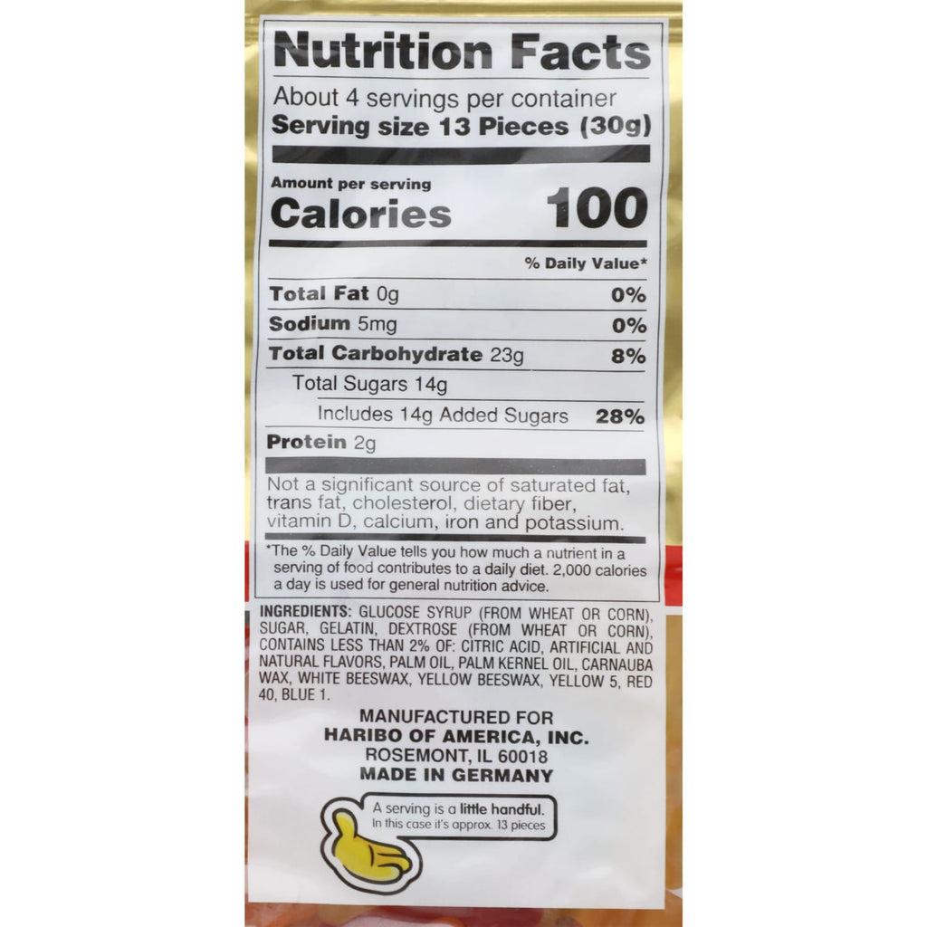 Haribo Gold Bears Gummi Candies, 4 oz. Bags