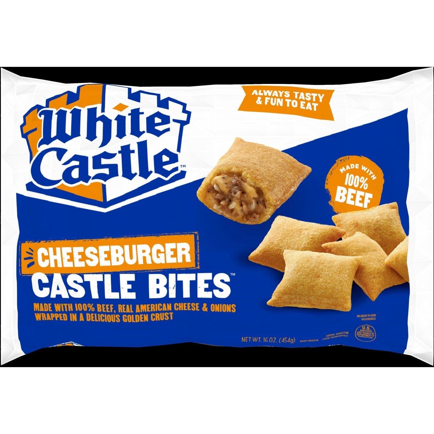 White Castle cheese Burger Castle Bites, 1-ct.