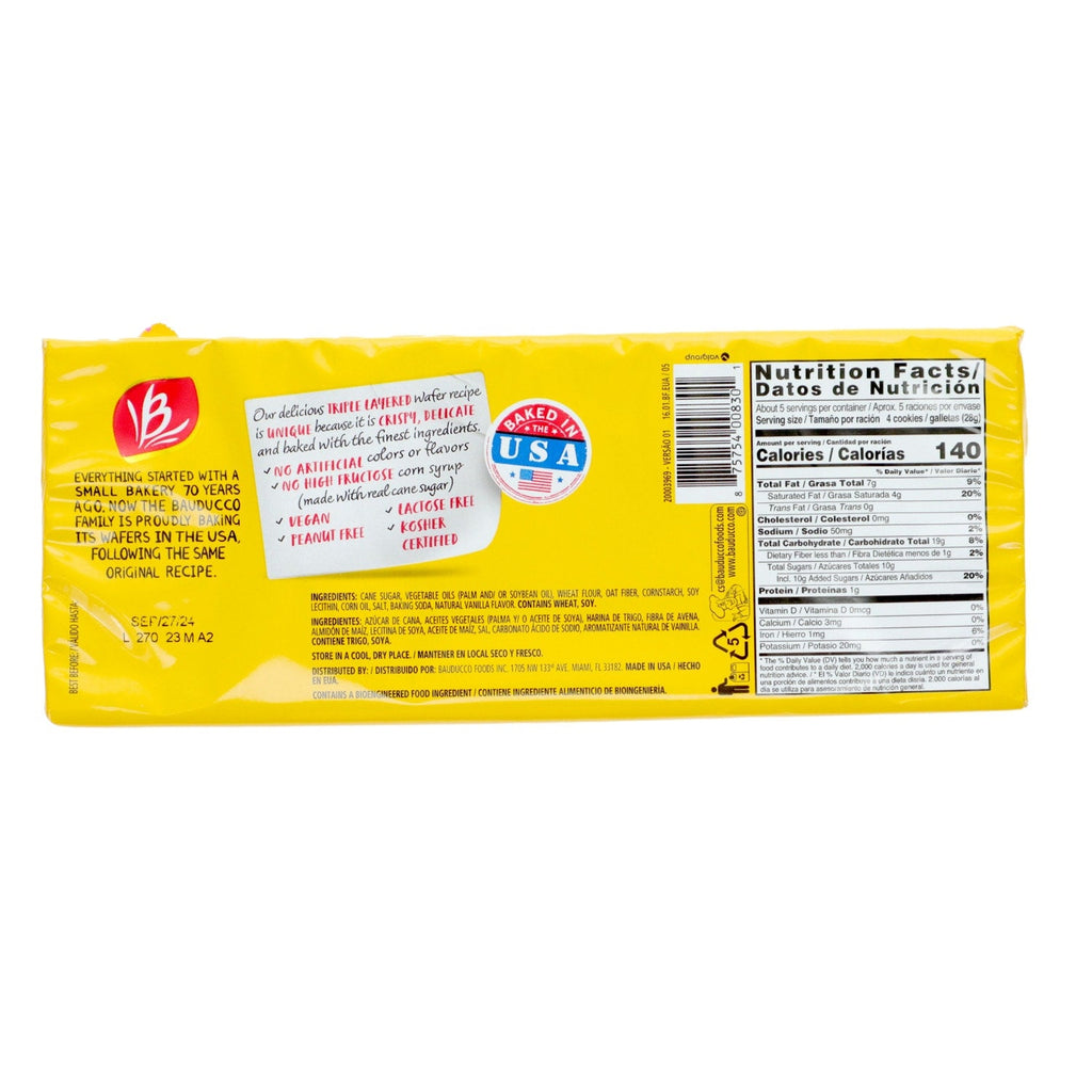 Bauducco Vanilla Wafers, 5 oz.