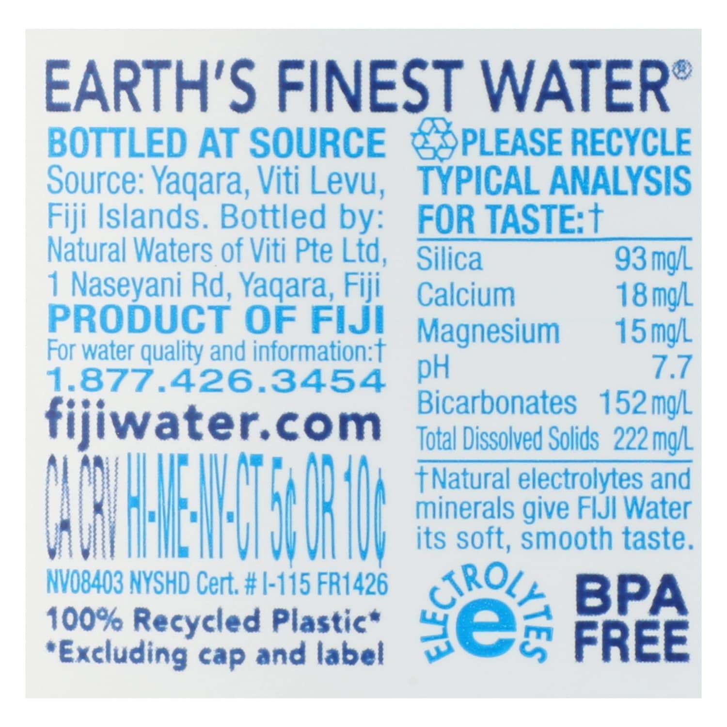 Fiji Natural Artesian Water, 16.9-oz. Bottles