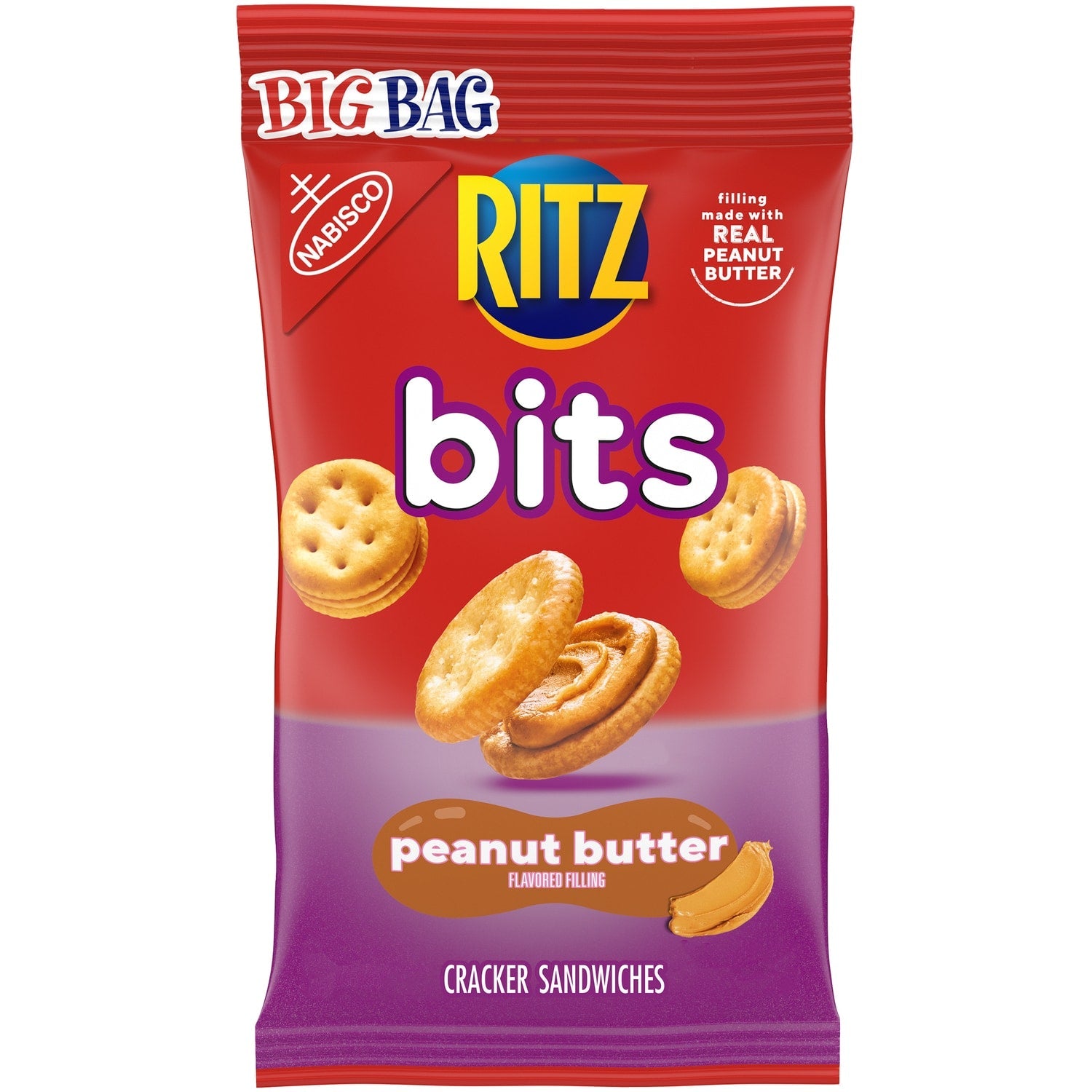Nabisco Ritz Bits Peanut Butter Cracker Sandwiches, 3-oz.