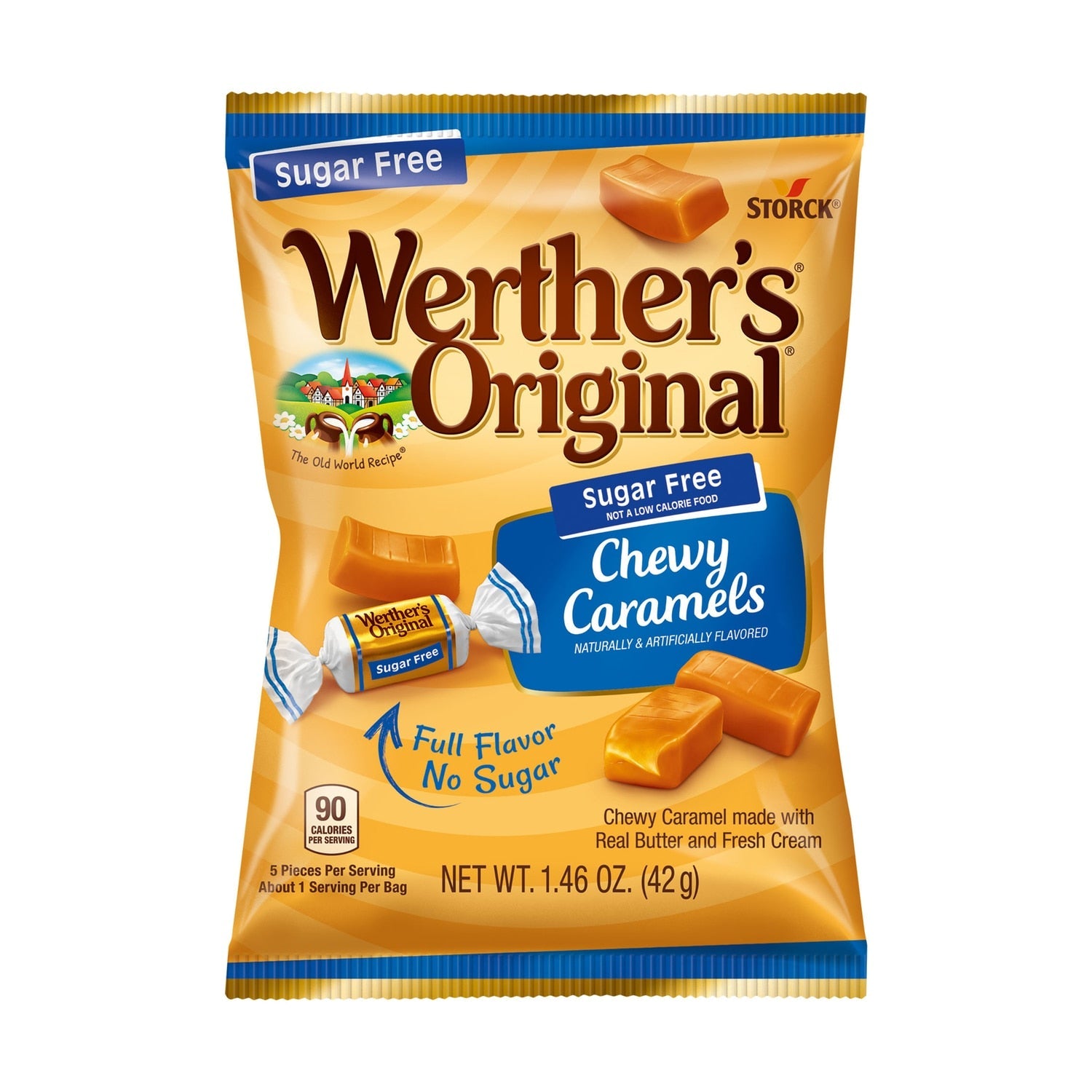 Werther's Original Sugar-Free Chewy Caramel Candies, 1-ct.