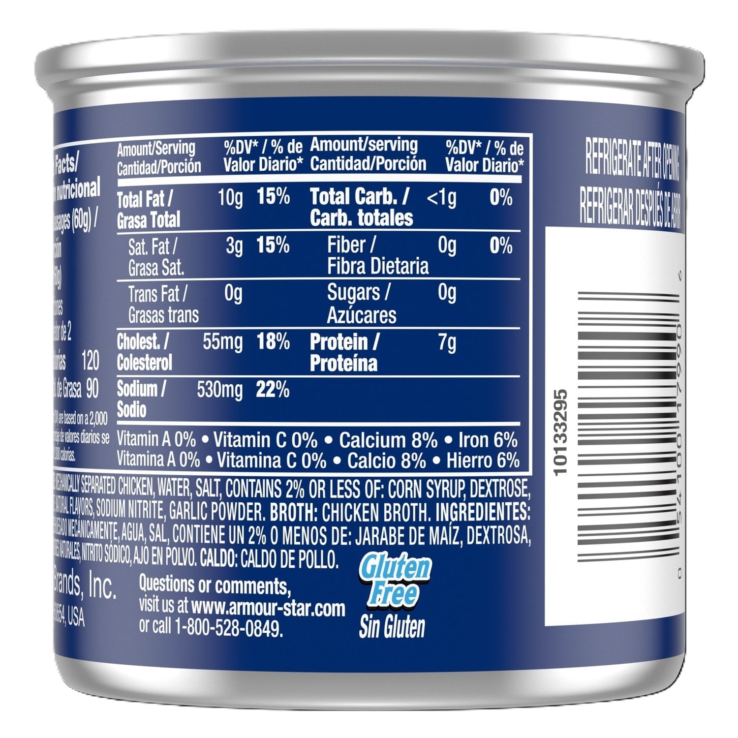 Armour Chicken Vienna Sausages, 4.6 oz Cans