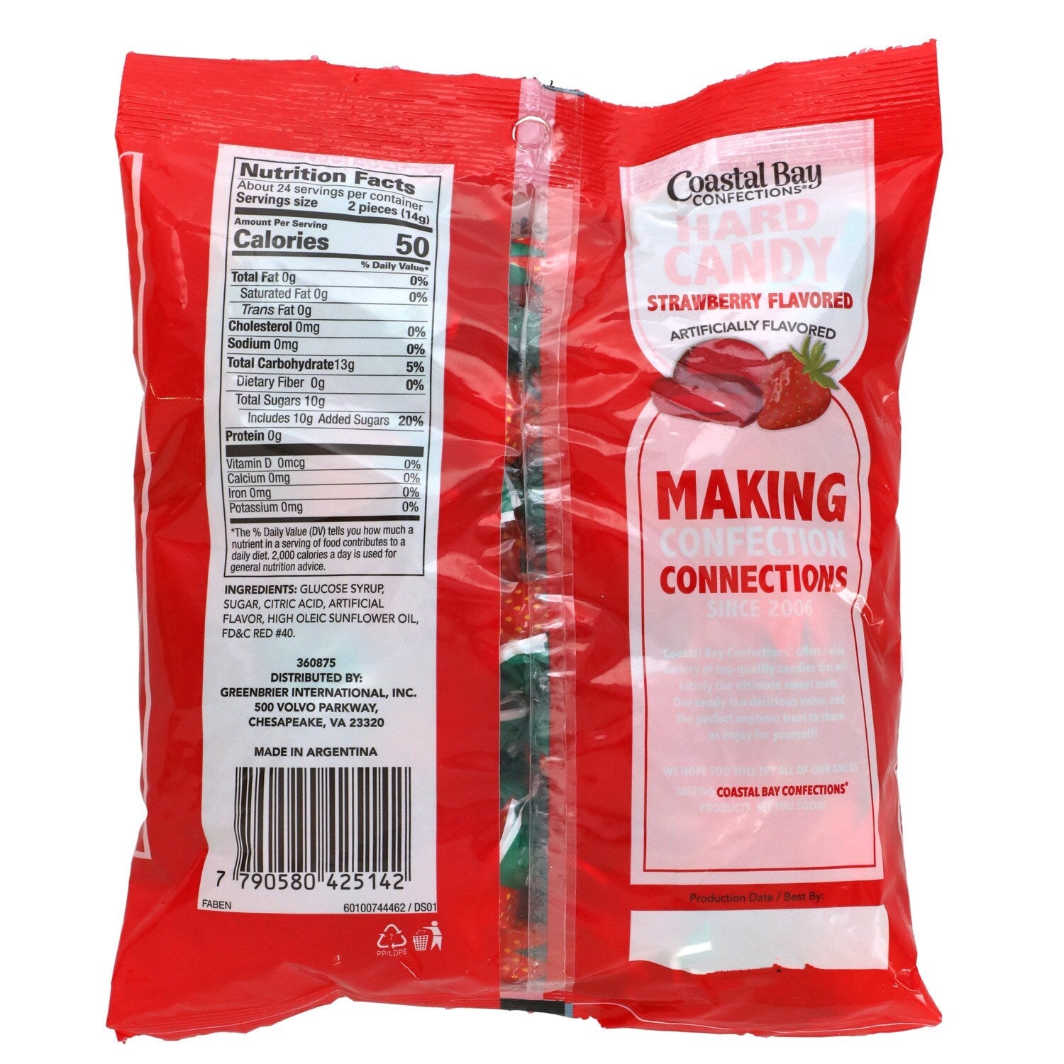 Coastal Bay Confections Strawberry Filled Candy, 12 oz.