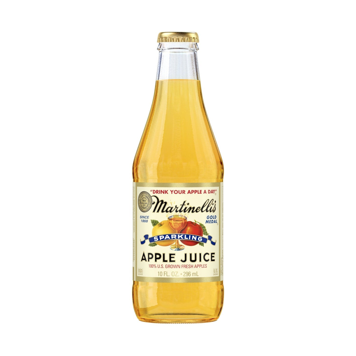 Martinelli's Northwest Blend Sparkling 100% Apple Juice, 10 oz.