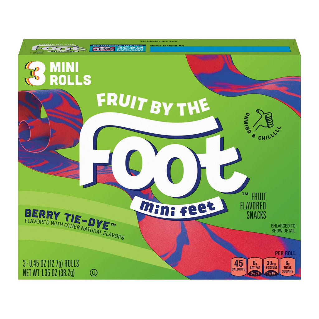 Fruit By The Foot Berry Flavor Mini Rolls, 3-pc Pack.