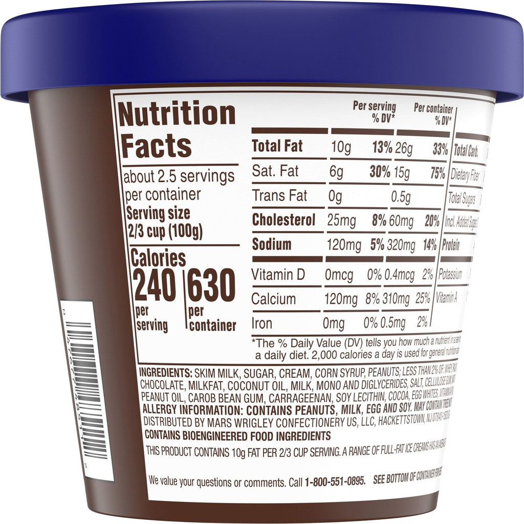 Snickers Ice Cream Reduced Fat Vanilla Ice Cream, Caramel, and Snickers Candy Bar Pieces, 14 Oz