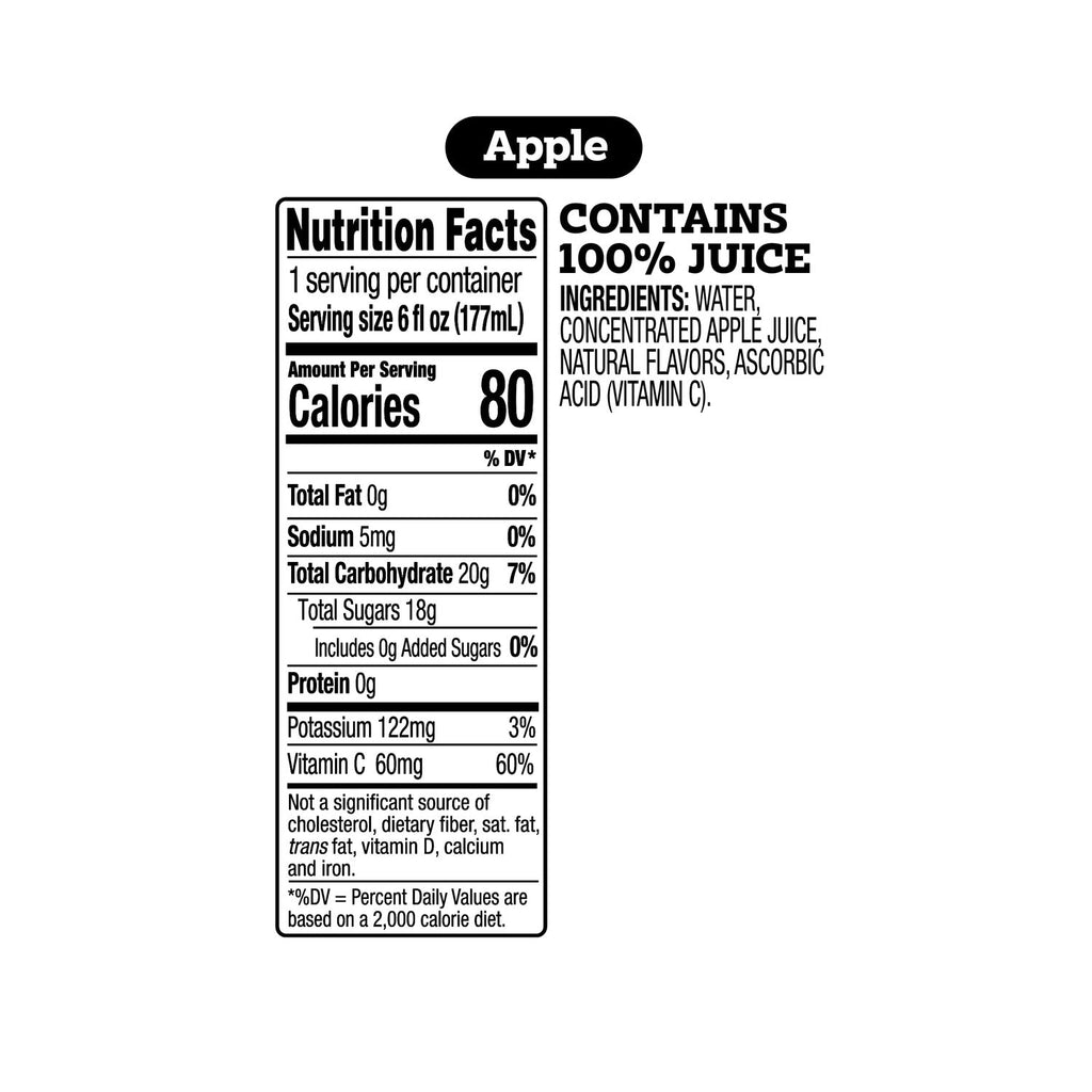Good 2 Grow Character Apple Juice, 6 oz.