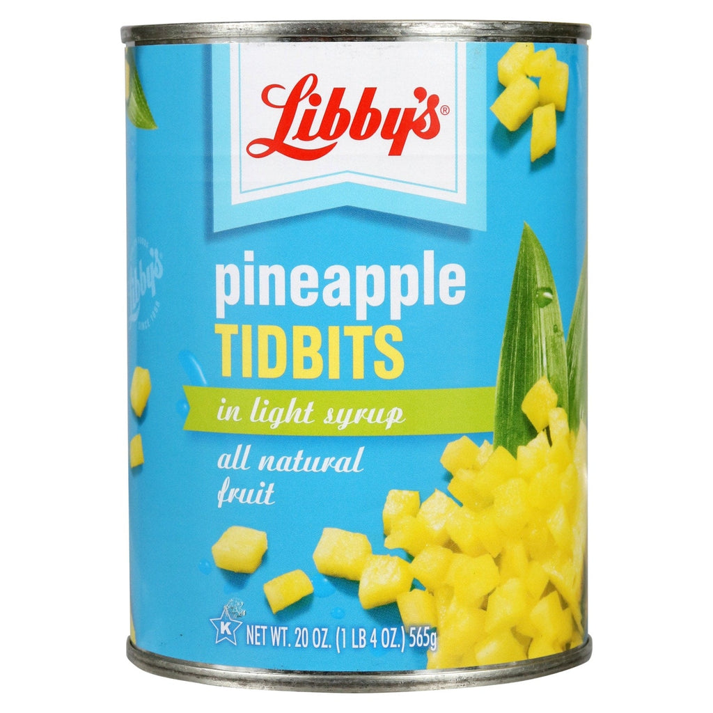 Libby's All-Natural Pineapple Tidbits in Light Syrup, 20-oz.