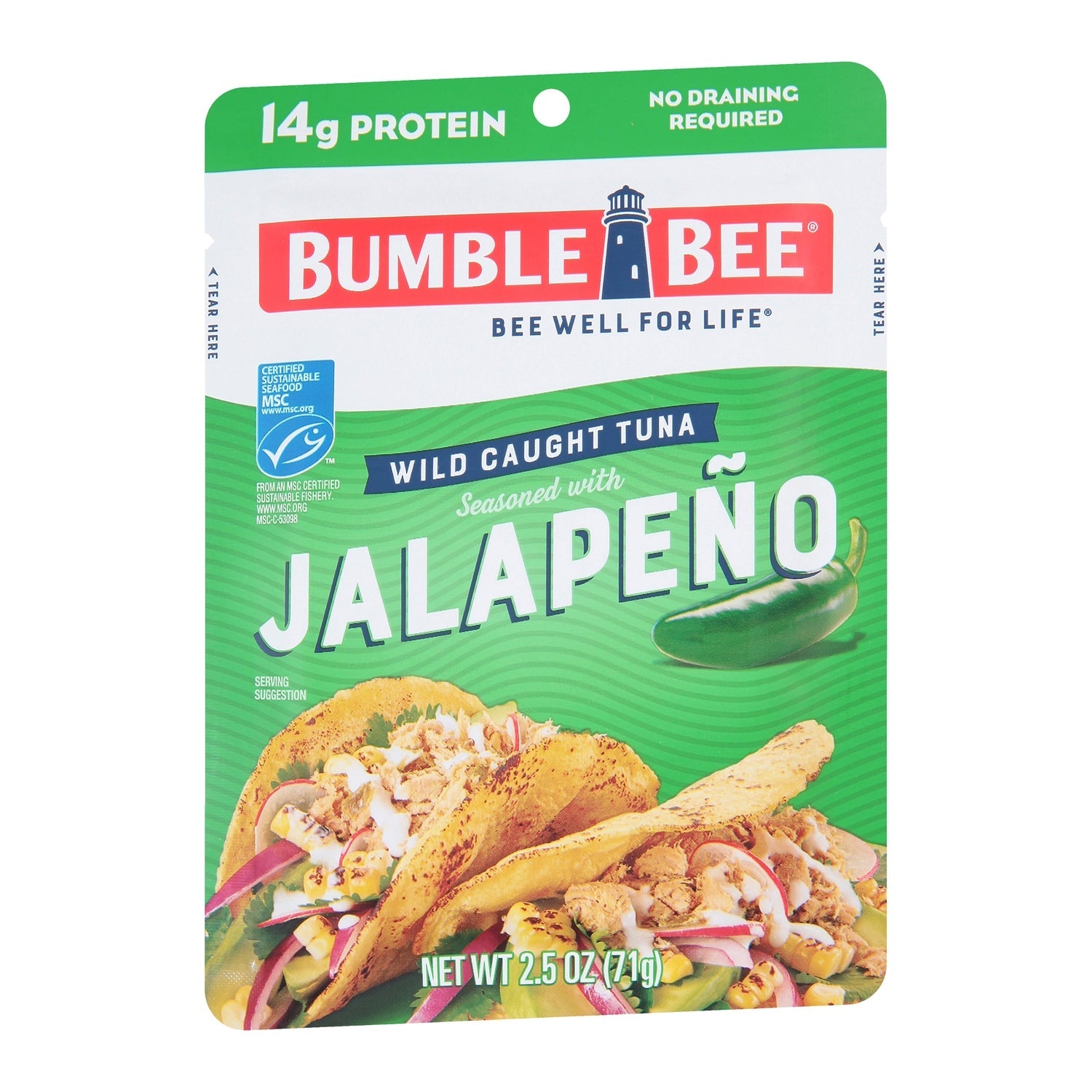 Bumble Bee Jalapeno Seasoned Wild Caught Tuna, 1-ct.