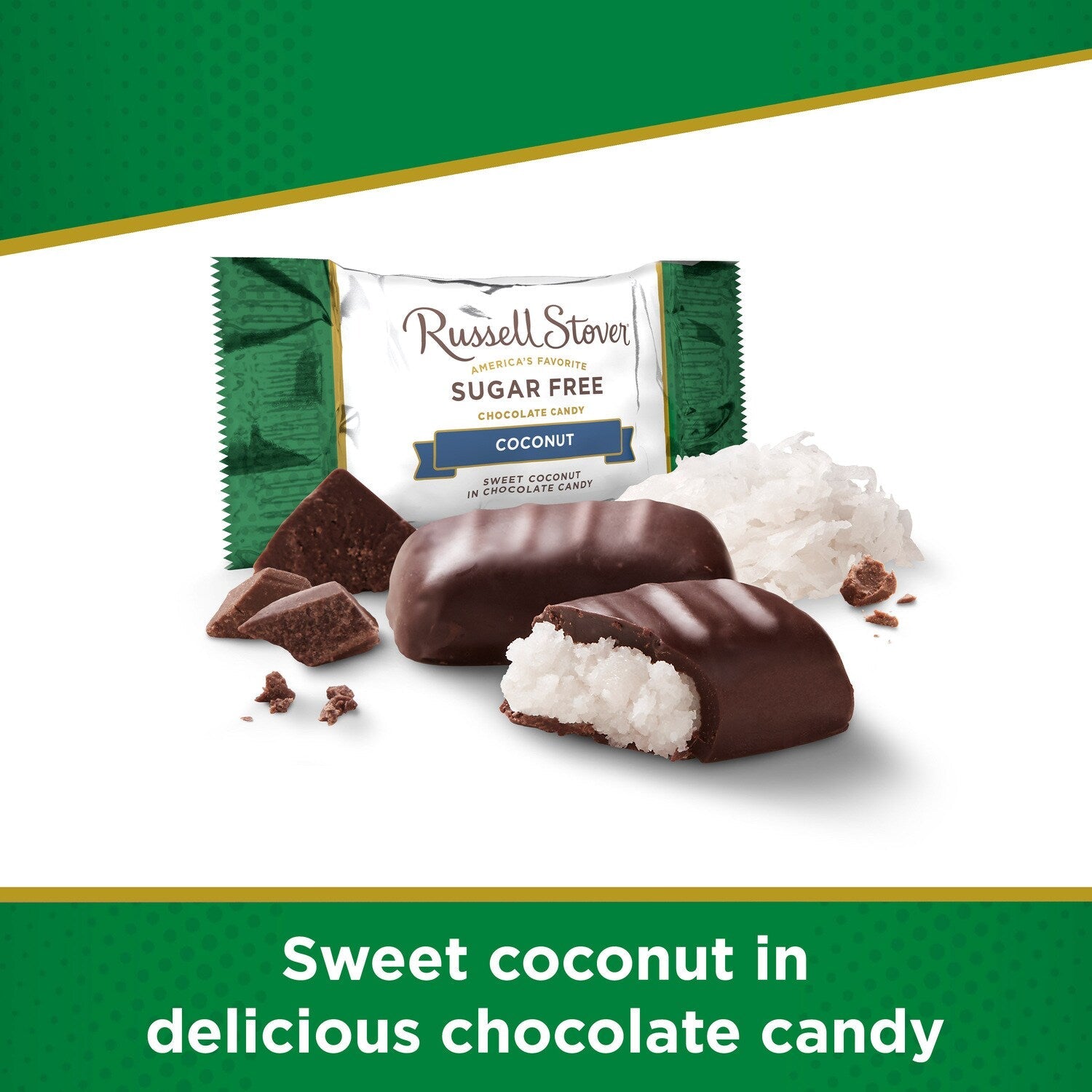 Russell Stover Sugar Free Coconut-Flavored Chocolate Candy, 1-ct.