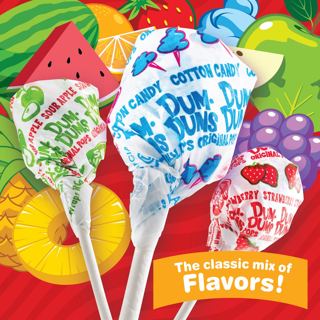 Dum Dums Original Mix Lollipops 3.5oz Bag